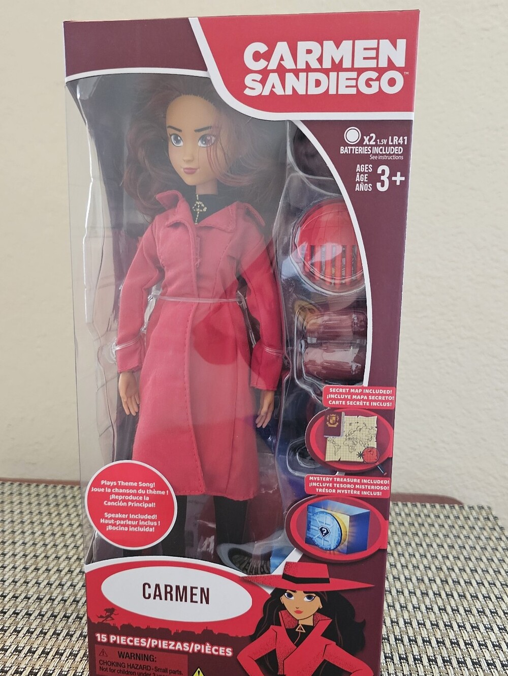 Carmen Red Fashion Doll with Coat - Brand Not Visible